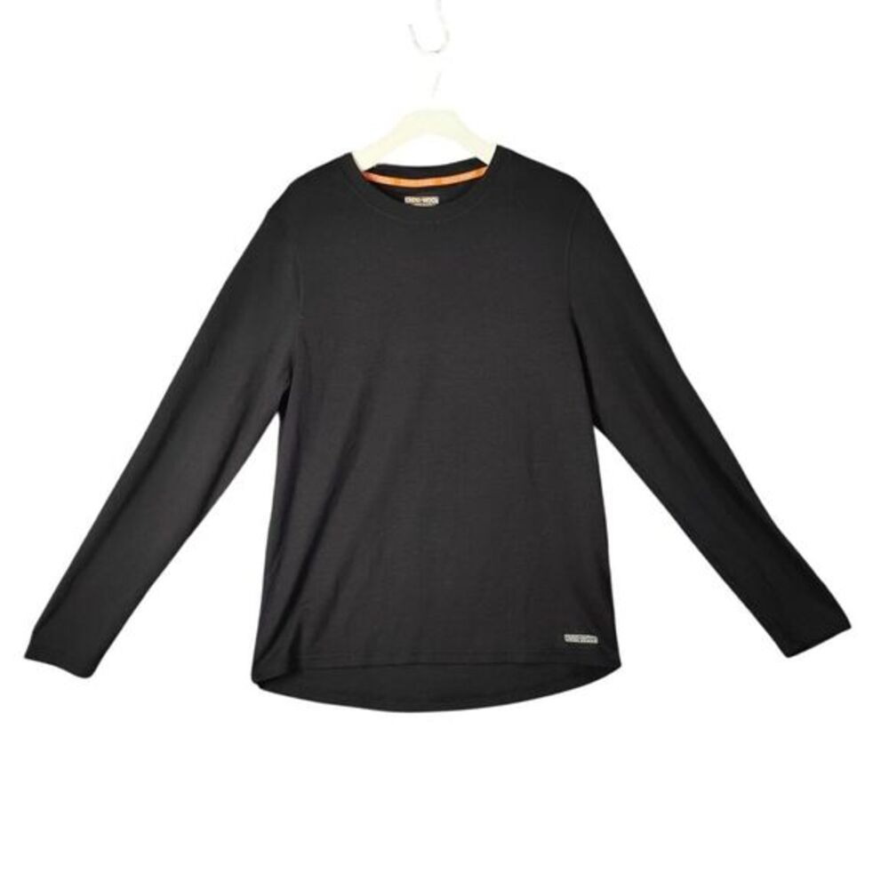 Omni-Wool Black Performance Base Layer Thermal Long Sleeve Shirt Mens XL Granola